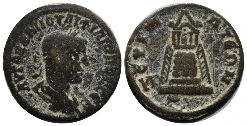 Commagene, Zeugma. Philip I. AD 244-249. AE (24mm, 9.91g). Laureate, draped, and...