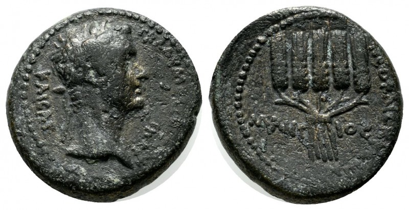 Lydia, Philadelphia (as Neocaesarea). Claudius. AE (18mm, 4.88g) Maros, magistra...