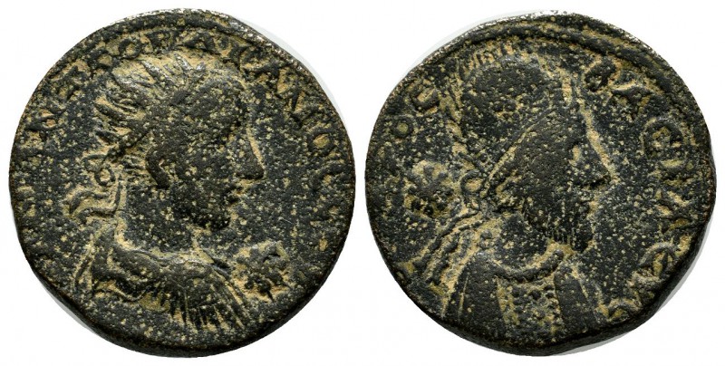 Mesopotamia, Edessa. Gordian III, with Abgar X Phraates. AD 238-244. AE (23mm, 9...