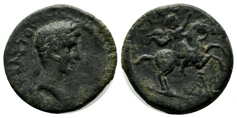 Mysia, Adramyteum. Augustus. 27 BC-AD 14. AE (18mm, 3.30g) . Laureate head right...