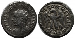 Syria, Seleucis and Pieria. Antioch. Philip I. 244-249 AD. AR Tetradrachm (25mm, 11.28g). Dated COS 4 (248 AD). Radiate and cuirassed bust left. / Eag...