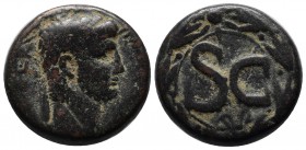 Syria, Seleucis and Pieria. Antiochia ad Orontem. Augustus. 27 BC-AD. AE (23mm, 13.88g). Struck 5/4 BC. [ΚΑΙΣΑΠΟΣ ΣΕΒΑΣΤΟΥ], laureate head of Augustus...