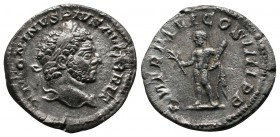 Caracalla, 198-217 AD. AR Denarius (18mm-3,01g). Rome mint. Struck 213 AD. ANTONINVS PIVS AVG BRIT. Laureate head right. / P M TR P XVI COS IIII P P. ...