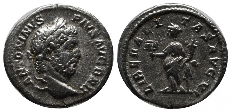 Caracalla, AD 198-217. AR Denarius (18mm, 3.05g), Rome, 211. ANTONINVS PIVS AVG ...