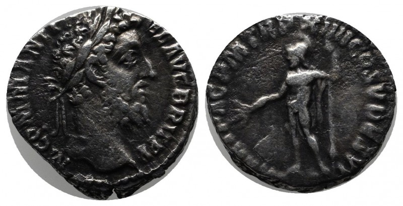 Commodus. AD 177-192. AR Denarius (17mm, 2.42g). Rome mint, AD. 189-191. M COMM ...