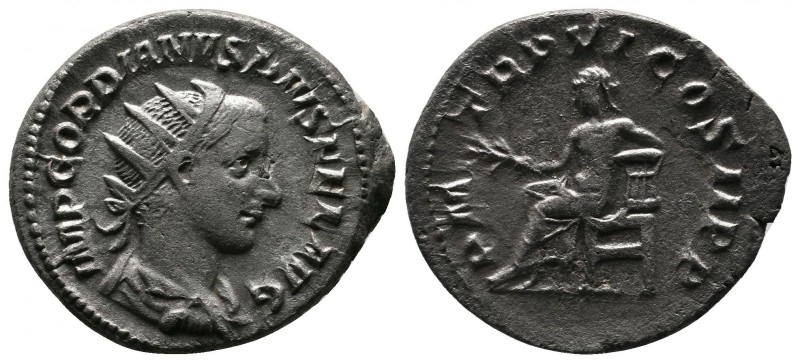 Gordian III. 238-244 AD. AR Antoninianus (21mm-3,29g). Rome mint. Struck 242-3 A...
