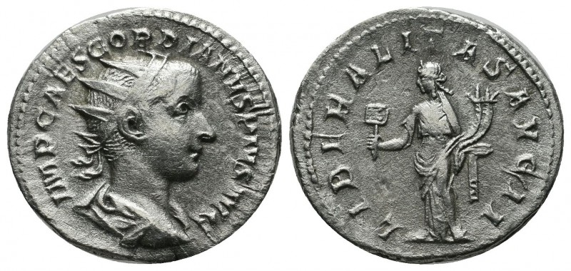 Gordian III. 238-244 AD. AR Antoninianus (22mm, 3.78g). Rome, AD 239. IMP CAES M...