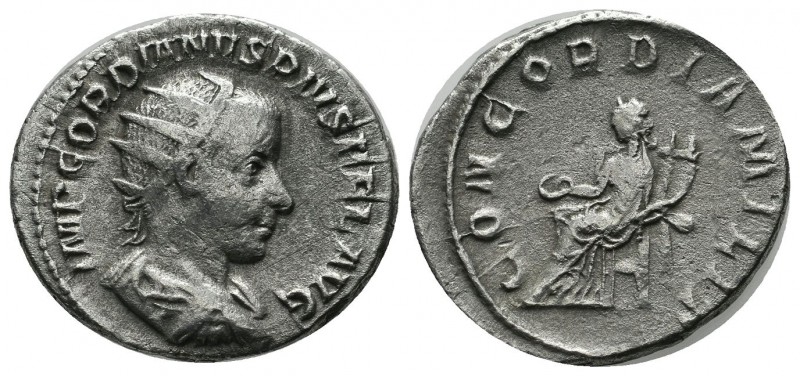 Gordian III. AR Denarius (22mm, 3.63g). Rome. (238-244 AD). Rome. IMP GORDIANVS ...