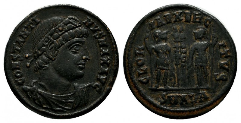 Constantine I (307/310-337). AE (17mm, 2.60g). Alexandria, 327-8. Rosette-diadem...