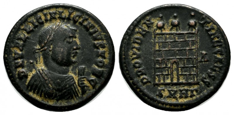 Licinius II. Caesar, AD 317-324. AE Follis (17mm, 3.24g). Heraclea mint, 3rd off...