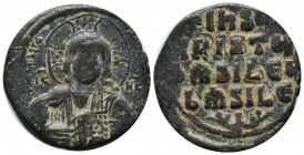 Anonymous (attributed to Constantine VIII). AD 1025-1028. AE Follis (30mm, 9.55g). Anonymous class A3. Constantinople mint, struck c. 1020-1030 or lat...
