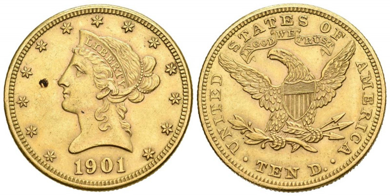 ESTADOS UNIDOS. 10 Dólares (Au. 16,69g/27mm). 1901. Philadelphia. (Km#102). EBC....