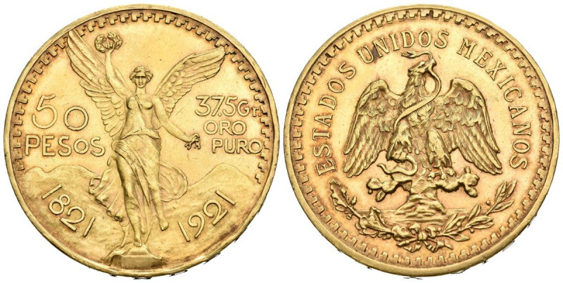 MEXICO. 50 Pesos. (Au. 41,67g/37mm). 1921. (Km#481). EBC+.