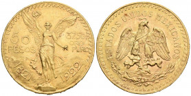 MEXICO. 50 Pesos. (Au. 41,63g/37mm). 1922. (Km#481). EBC+.
