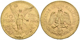 MEXICO. 50 Pesos. (Au. 41,59g/37mm). 1924. (Km#481). EBC+.