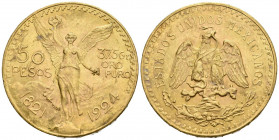 MEXICO. 50 Pesos. (Au. 41,62g/37mm). 1924. (Km#481). EBC.
