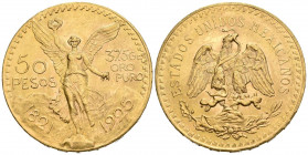 MEXICO. 50 Pesos. (Au. 41,68g/37mm). 1925. (Km#481). EBC+. Marquitas