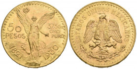 MEXICO. 50 Pesos. (Au. 41,62g/37mm). 1930. (Km#481). EBC. Marquitas.
