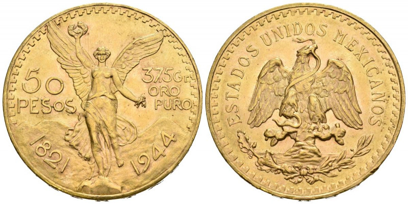 MEXICO. 50 Pesos. (Au. 41,61g/37mm). 1944. (Km#481). EBC-.