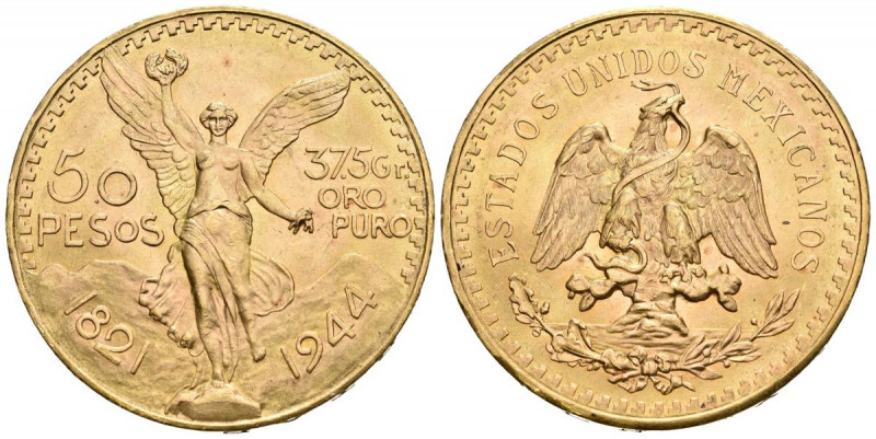 MEXICO. 50 Pesos. (Au. 41,69g/37mm). 1944. (Km#481). EBC+.