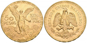 MEXICO. 50 Pesos. (Au. 41,56g/37mm). 1945. (Km#481). EBC.