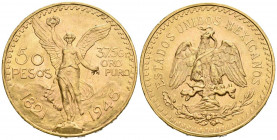 MEXICO. 50 Pesos. (Au. 41,69g/37mm). 1945. (Km#481). EBC+.