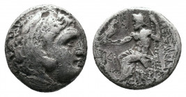 Kings of Macedon. Alexander III "the Great" 336-323 BC AR Drachm 3,57gr