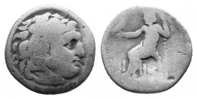Kings of Macedon. Alexander III "the Great" 336-323 BC AR Drachm 3,65gr