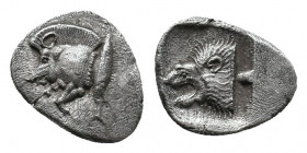Mysia, Kyzikos 550-500 BC AR obol 1,16gr