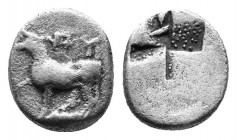 Thrace, Byzantium 387~339BC AR Drachm 2,24gr