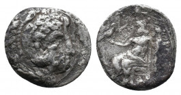Kings of Macedon. Alexander III "the Great" 336-323 BC AR Drachm 2,79gr