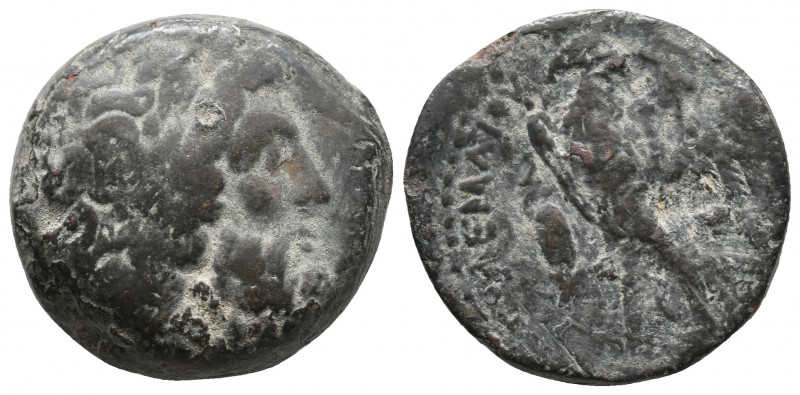 Ptolemaic Kingdom of Egypt. Ptolemy II Æ Obol. Alexandria c. 274-272. AE 15,30gr...