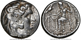 MACEDONIAN KINGDOM. Alexander III the Great (336-323 BC). AR tetradrachm (25mm, 17.19 gm, 6h). NGC Choice Fine 4/5 - 4/5. Posthumous issue under Seleu...