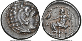 MACEDONIAN KINGDOM. Alexander III the Great (336-323 BC). AR drachm (16mm, 11h). NGC XF, light marks. Lifetime issue of Miletus, ca. 325-323 BC. Head ...
