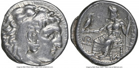 MACEDONIAN KINGDOM. Alexander III the Great (336-323 BC). AR drachm (17mm, 8h). NGC Choice VF. Posthumous issue of Sardes, under Antigonus I Monophtha...