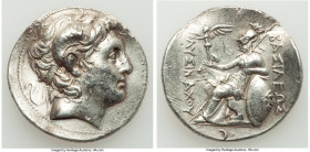 THRACIAN KINGDOM. Lysimachus (305-281 BC). AR tetradrachm (31mm, 17.09 gm, 11h). XF, scuffs, bent. Sigeum, 297/6-282/1 BC. Diademed head of deified Al...