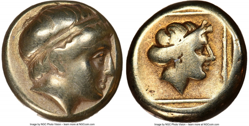 LESBOS. Mytilene. Ca. 377-326 BC. EL sixth-stater or hecte (10mm, 2.50 gm, 6h). ...