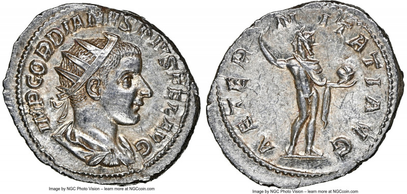 Gordian III, as Augustus (AD 238-244). AR antoninianus (23mm, 4.42 gm, 12h). NGC...