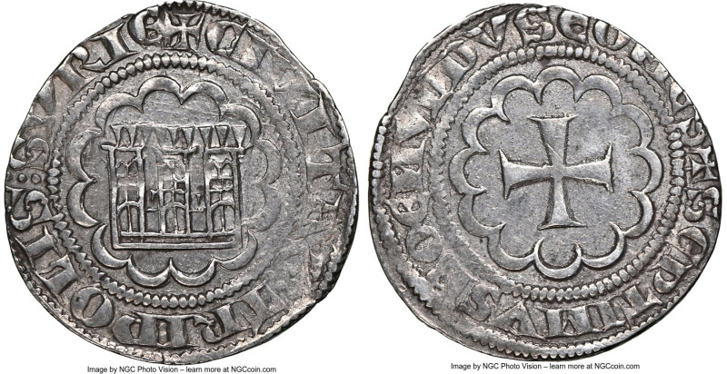 Tripoli. Bohemond VII 1/2 Gros ND (1275-1287) AU58 NGC, CCS-27. 2.14gm. +CIVITA[...