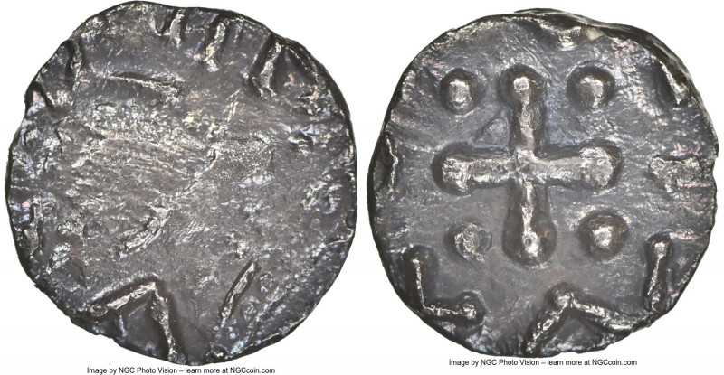 Early Anglo-Saxon. Continental Sceat ND (695-740) AU Details (Environmental Dama...