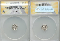 Stephen II Denar ND (1116-1131) XF40 ANACS, CNH-76. 0.41gm. Almost certainly undergraded, with all appearances of being choice. 

HID09801242017

...