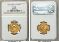 Maria Theresa gold Ducat 1754-KB AU55 NGC, Kremnitz mint, KM329.2, Fr-180.

HID09801242017

© 2022 Heritage Auctions | All Rights Reserved