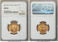 Muhammad Reza Pahlavi gold Pahlavi SH 1331 (1952) MS66 NGC, KM1162. AGW 0.2354 oz.

HID09801242017

© 2022 Heritage Auctions | All Rights Reserved...