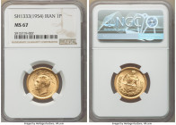 Muhammad Reza Pahlavi gold Pahlavi SH 1333 (1954) MS67 NGC, KM1162. AGW 0.2354 oz.

HID09801242017

© 2022 Heritage Auctions | All Rights Reserved...