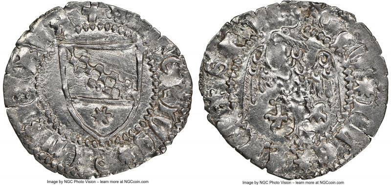 Aquileia. Antonio II Panciera Denaro ND (1402-1411) MS62 NGC, Biaggi-191. 0.67gm...