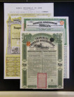 China (3) Chinese Government Vickers Loan 1919 &pound;100 Green NVF, Imperial Chinese Government 1908 Gold Loan, bond for &pound;20, Banque de l&rsquo...