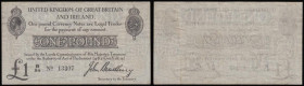 One Pound Bradbury T11.1 issued 1915 series B/84 13307, VF

Estimate: GBP 90 - 140