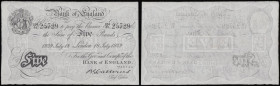 Five Pounds Catterns white B228 London July 18th 1929 236/H 25729 EF

Estimate: GBP 300 - 500