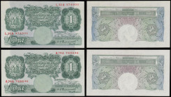 One Pound Peppiatt B239 (2) prefix A79A and L32A AU-Unc

Estimate: GBP 40 - 70