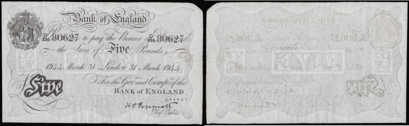 Five Pounds Peppiatt White London March 31 1944 EF D/238 80627

Estimate: GBP ...